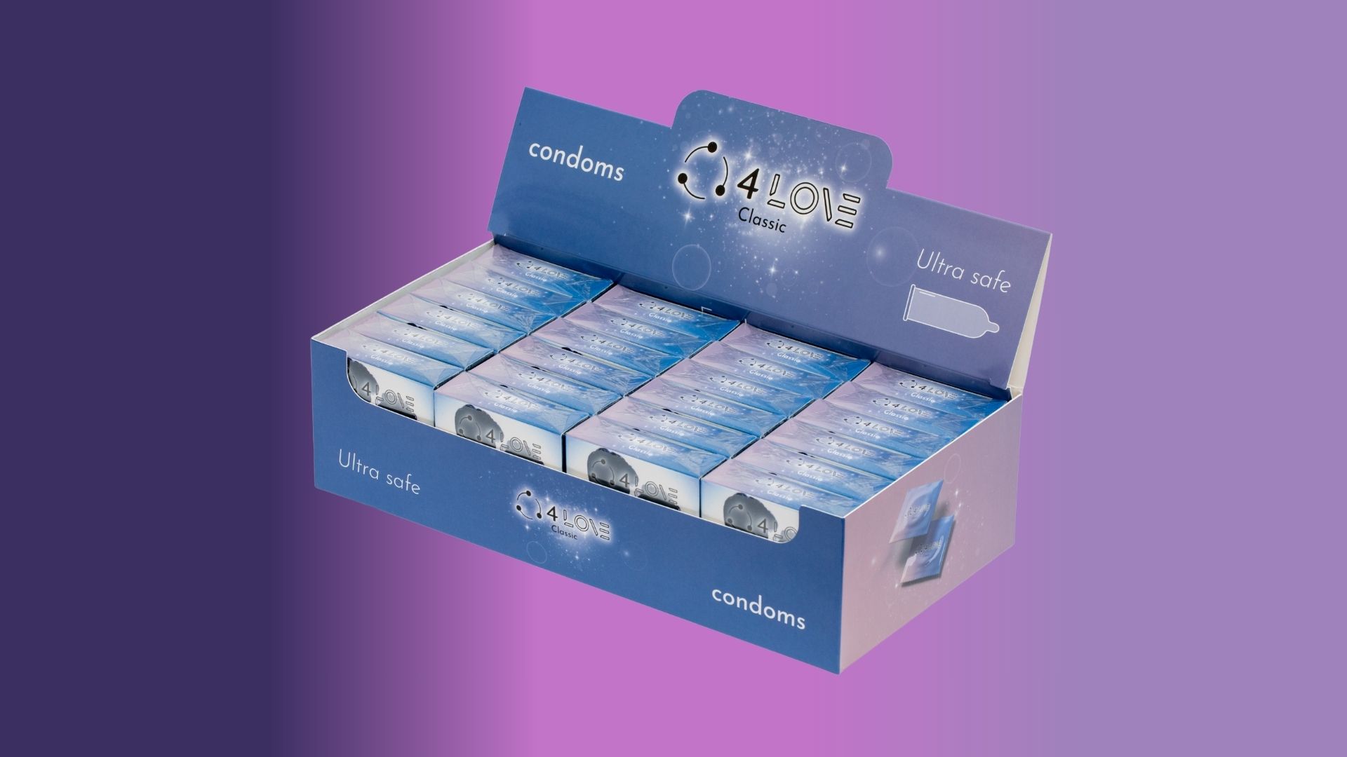 4LOVE Classic condoms 1 classic box 1 3