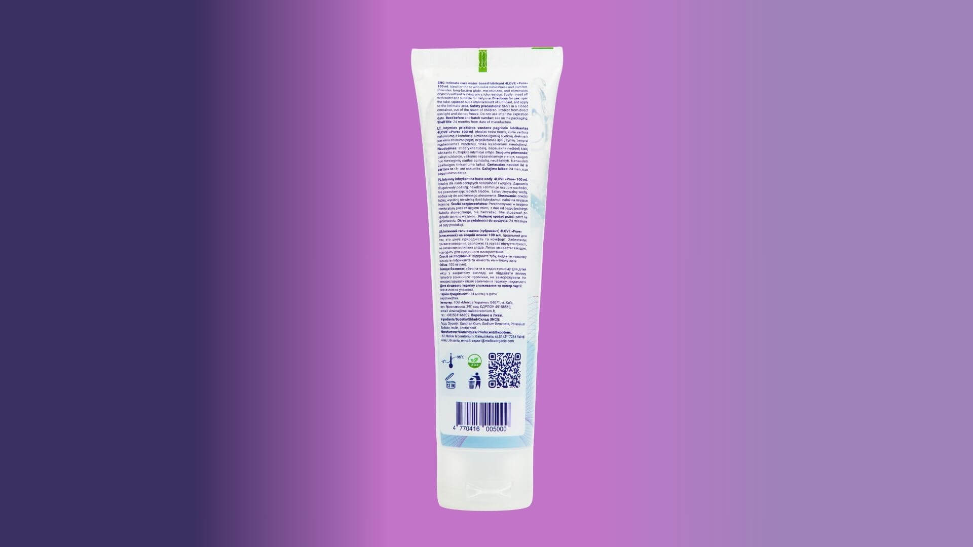 Lubrykant 4LOVE Pure, 100 ml 9 pure 9 5