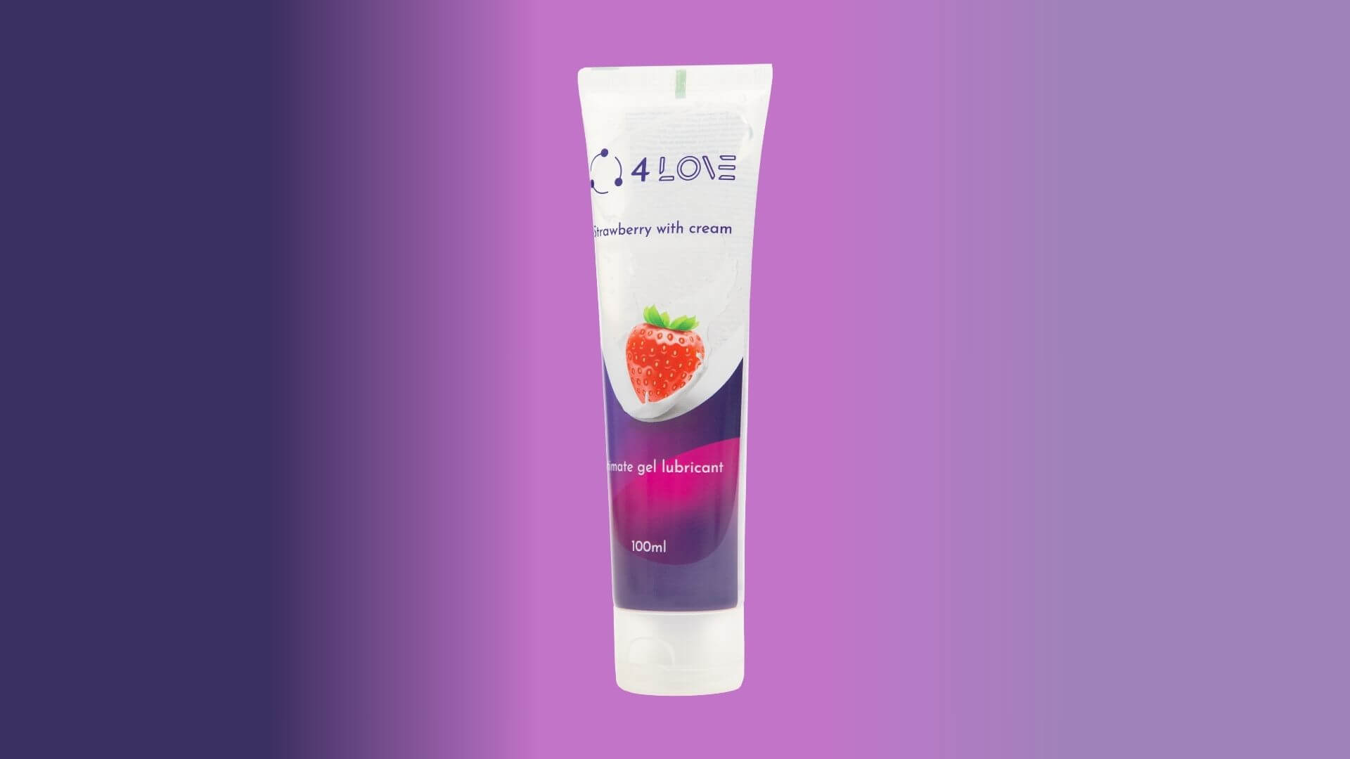 Lubrikantas 4LOVE Braškės su grietinėle, 100 ml 11 strawberry 11 1