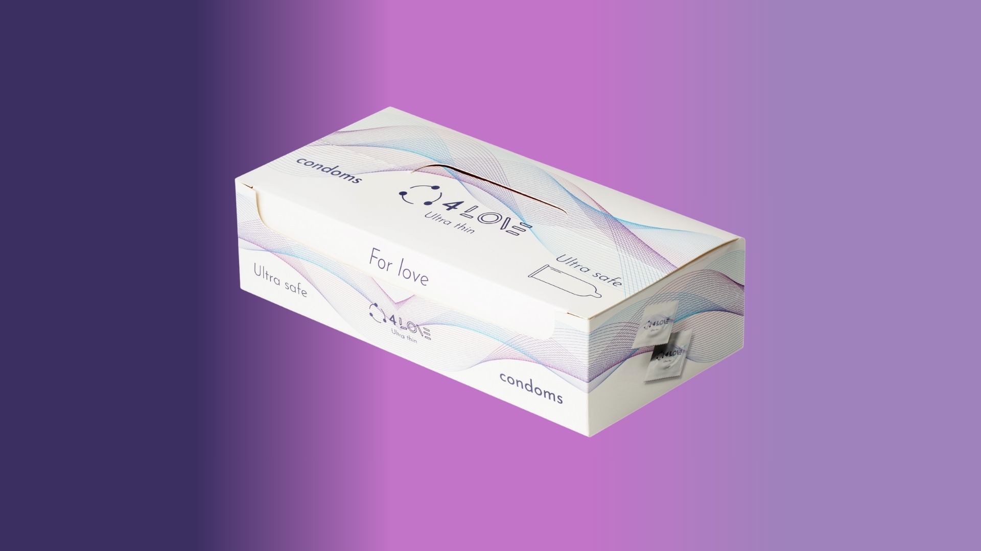 Prezervatyvai 4LOVE Ultra Thin 2 ultra thin box 2 3